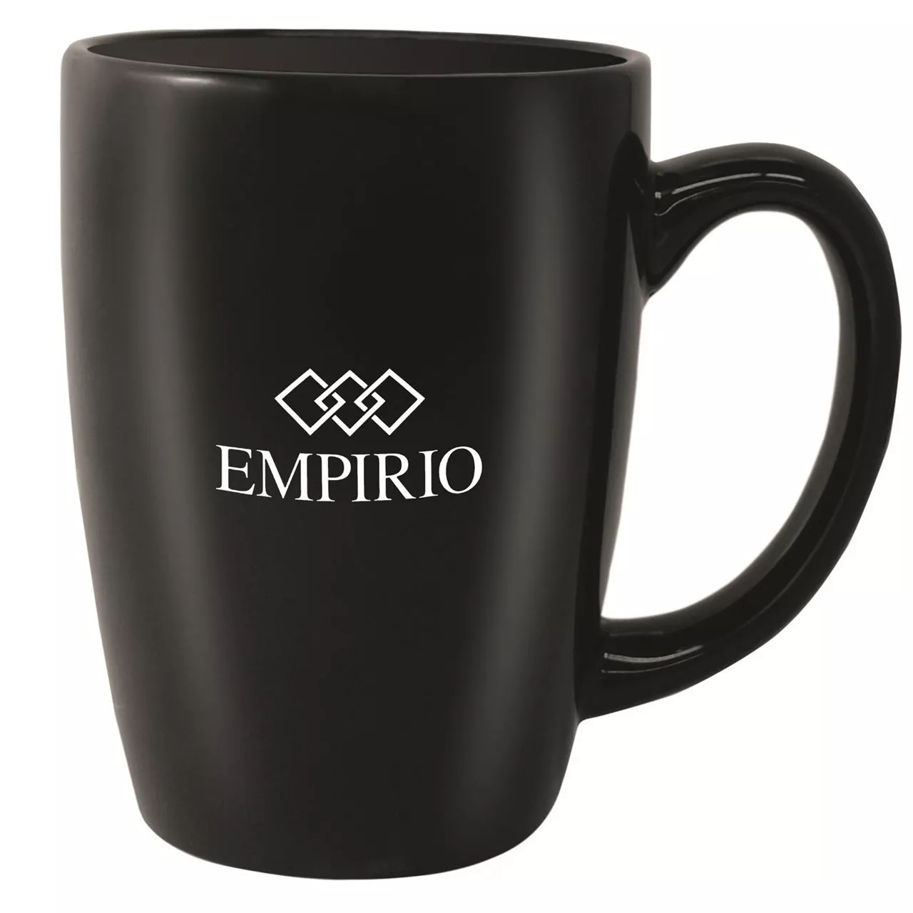 Houston 16oz gloss black ceramic mug - High Fire