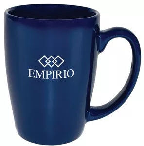 Houston 16oz gloss blue ceramic mug