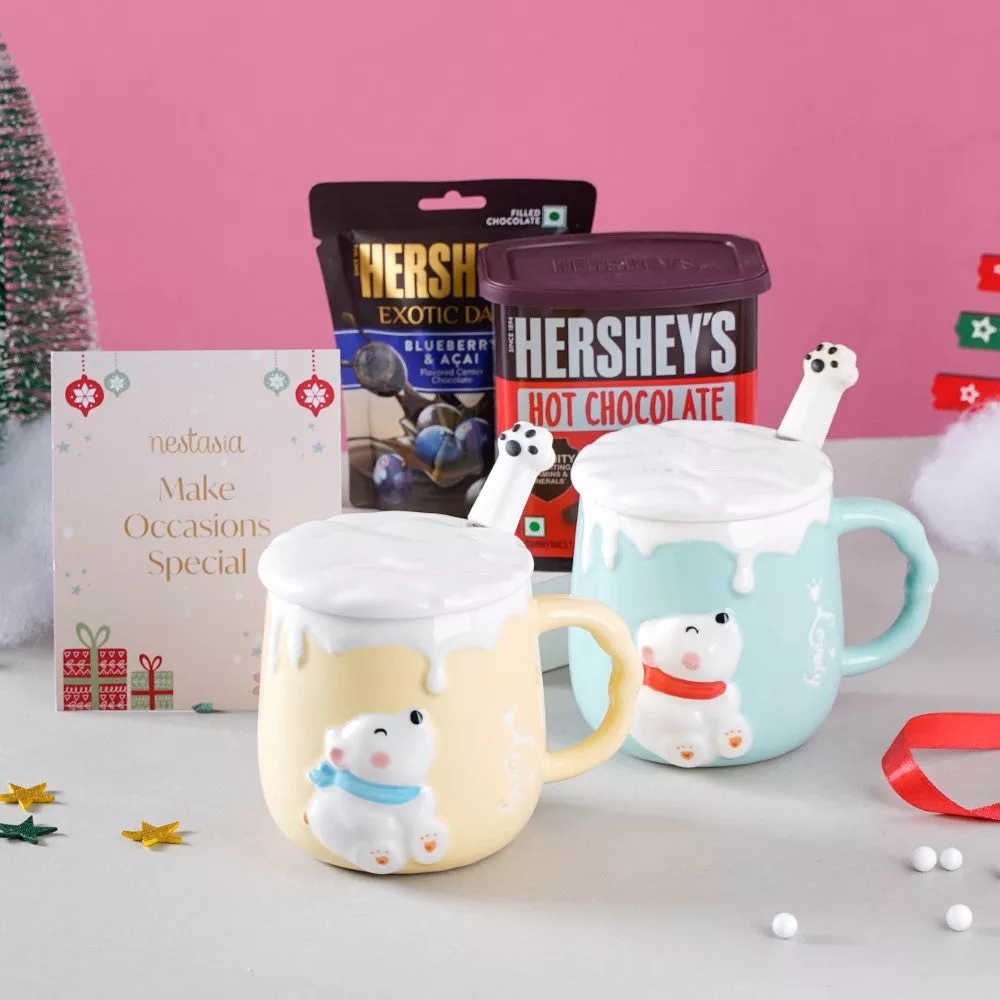 Hug In A Mug Christmas Hamper Set Of 4
