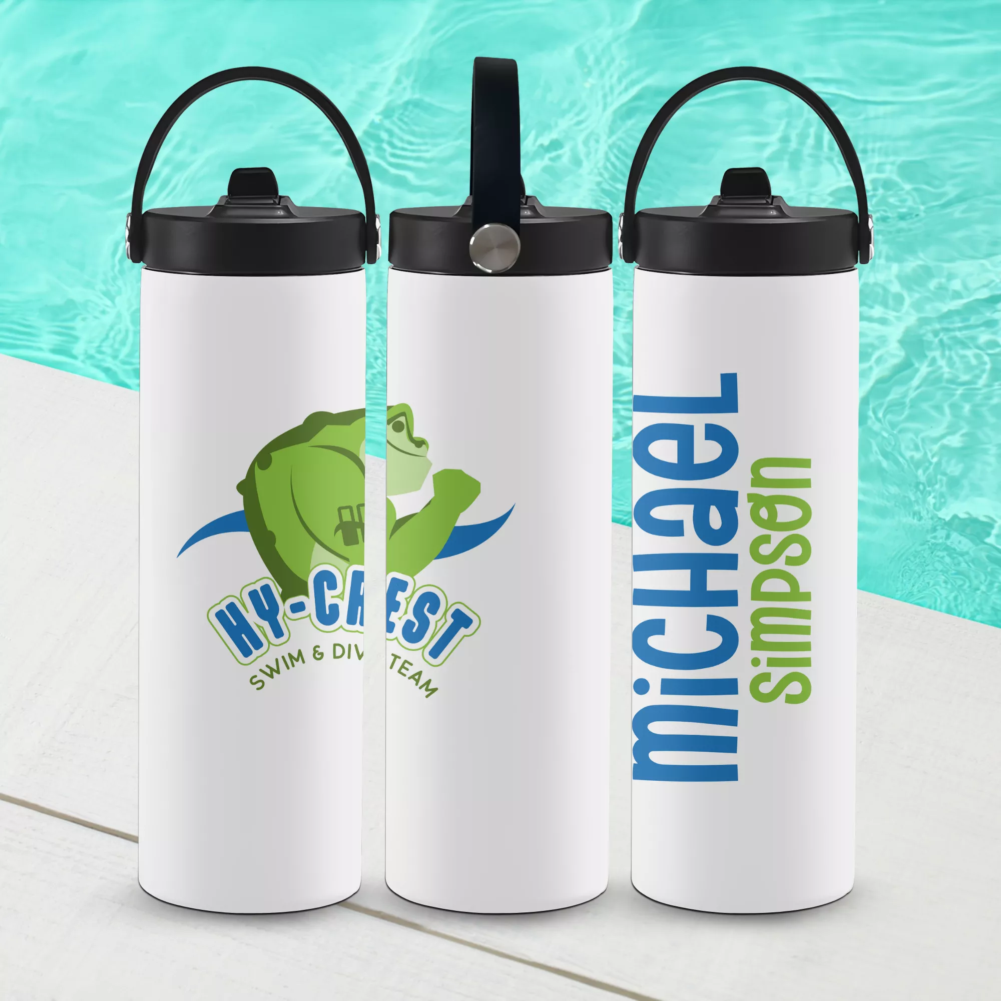 Hy-Crest Mascot Water Bottle