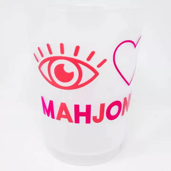 I Heart Mahjong Cups