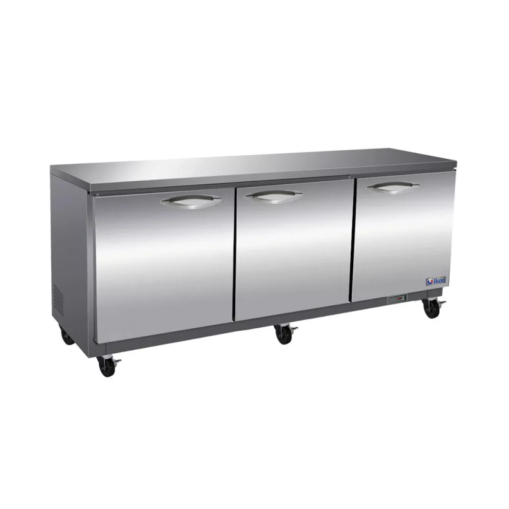 Ikon IUC72F 72 Solid 3-Door Undercounter Freezer