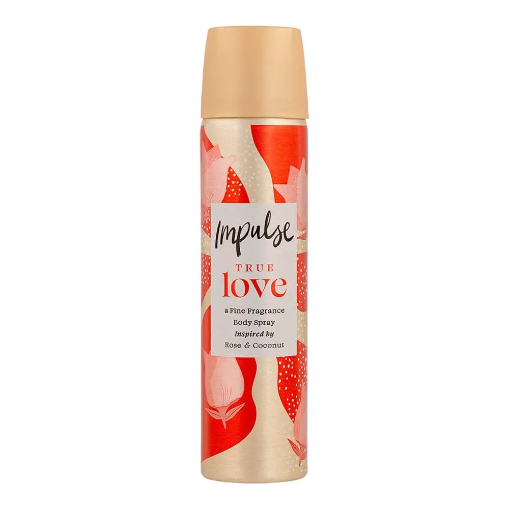 Impulse Body Spray Deodorant True Love 75ml