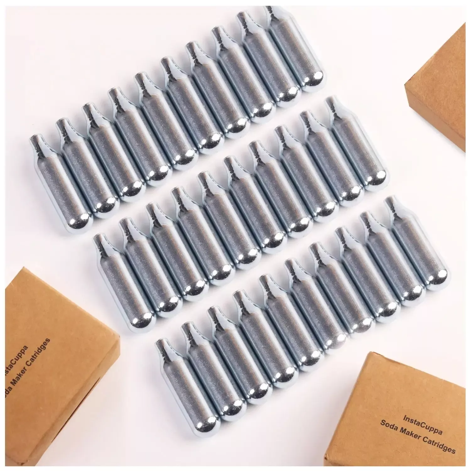 InstaCuppa Portable Soda Maker Capsules8g CO2 Refill Pack