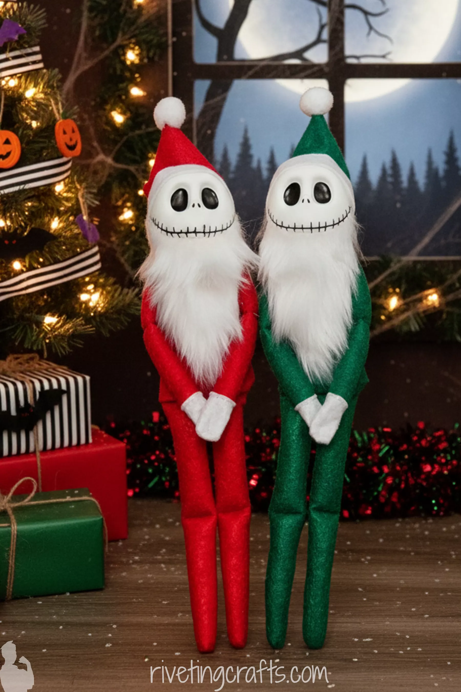 Jack Scout Doll with White Beard and Skelleton Face