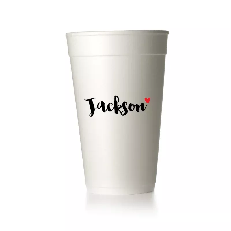 Jackson Script Cups|Foam&Frost Flex