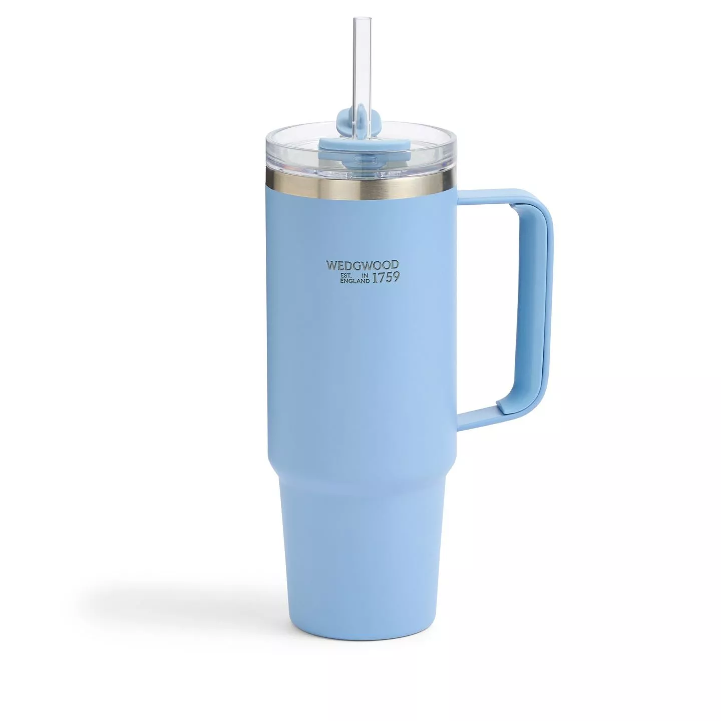 Jasper Blue Tumbler with Straw