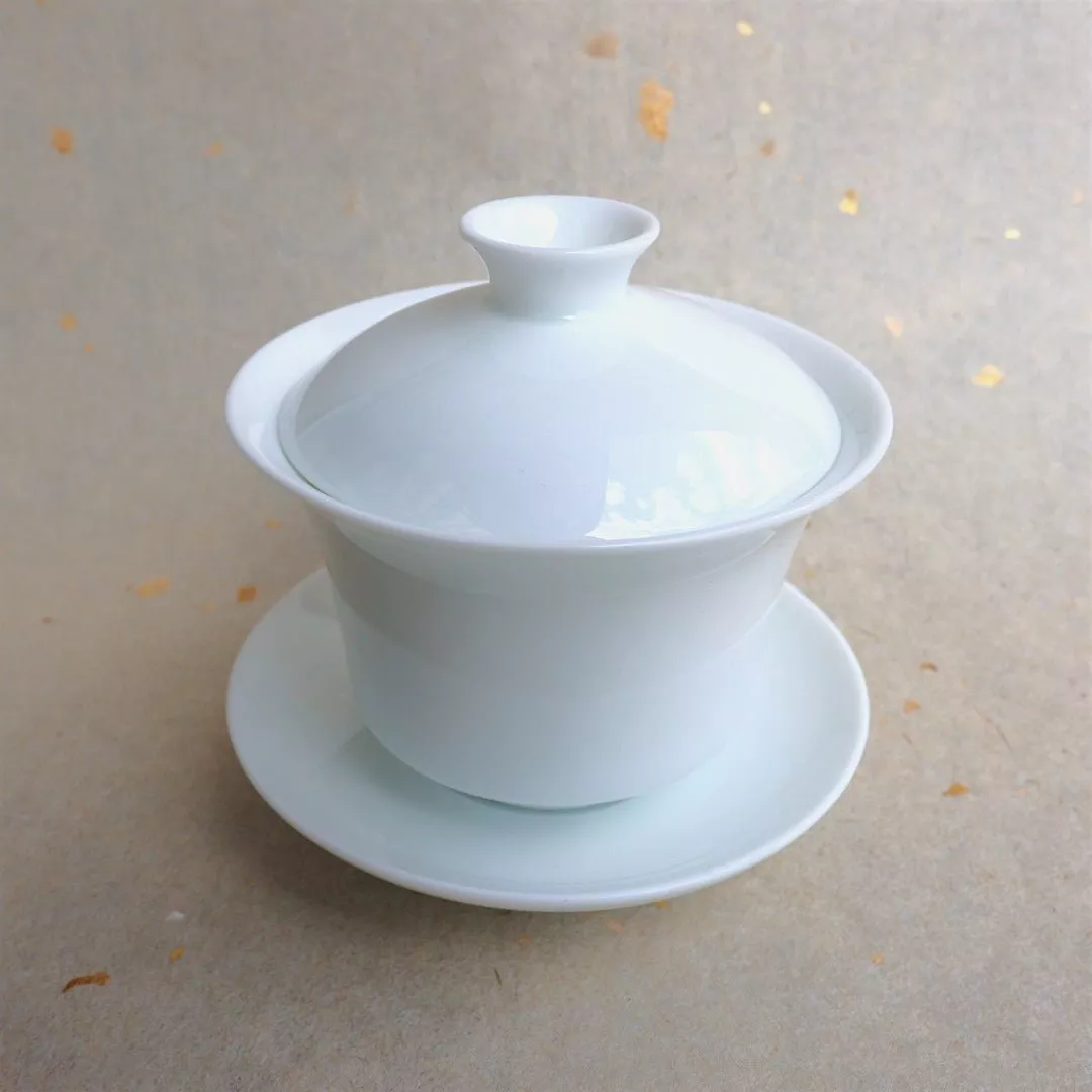 Jingdezhen Authentic Lotus Bell White Jade Gaiwan