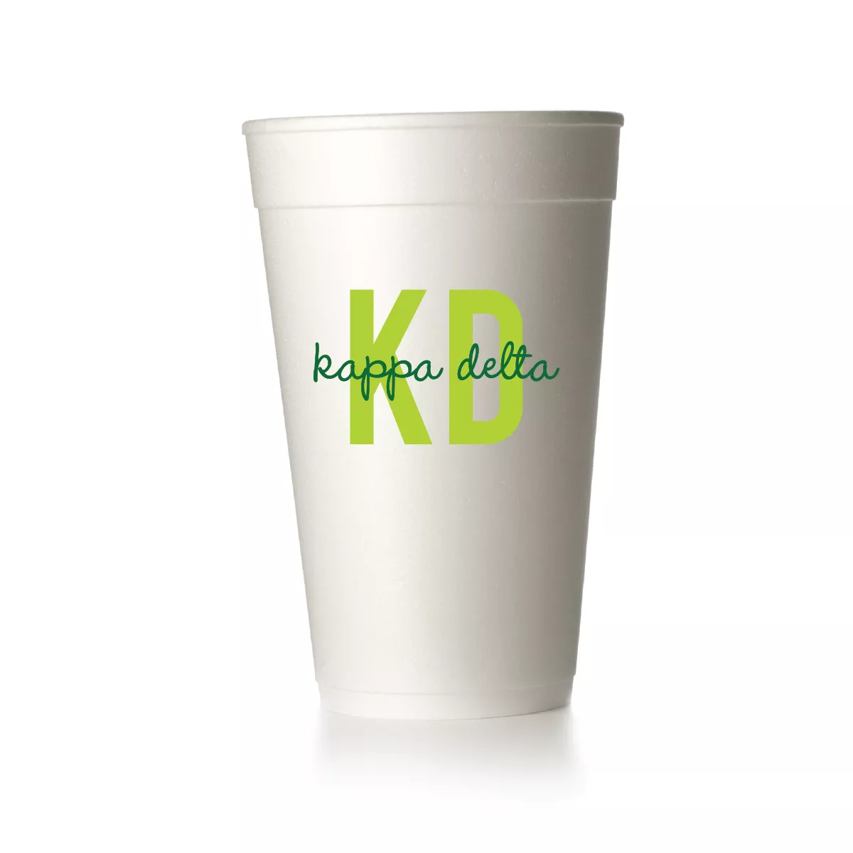 Kappa Delta 2 Font Cups|Foam&Frost Flex