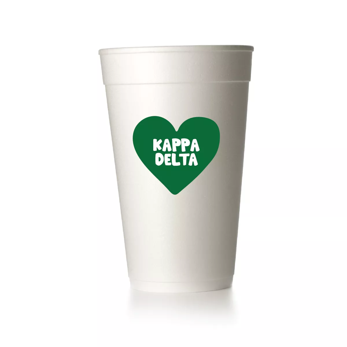 Kappa Delta Heart Cups|Foam&Frost Flex