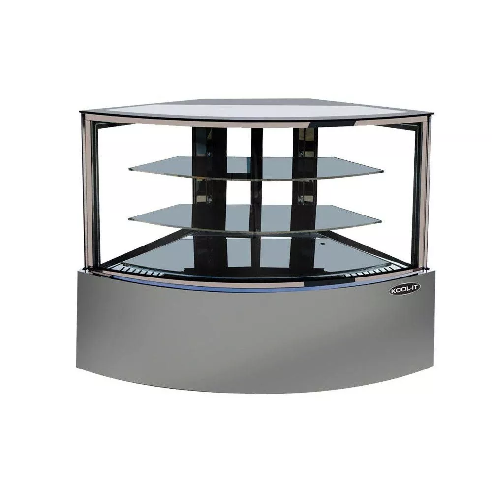 Kool-It KBF-60C 60 Corner Glass Refrigerated Display Case