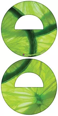 Lime Pattern Round Bottle Opener