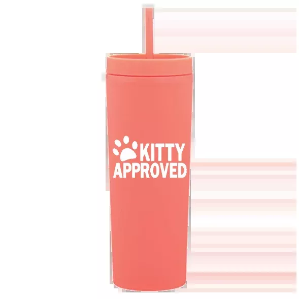 Limited Edition Peach Kitty Approved Tumbler