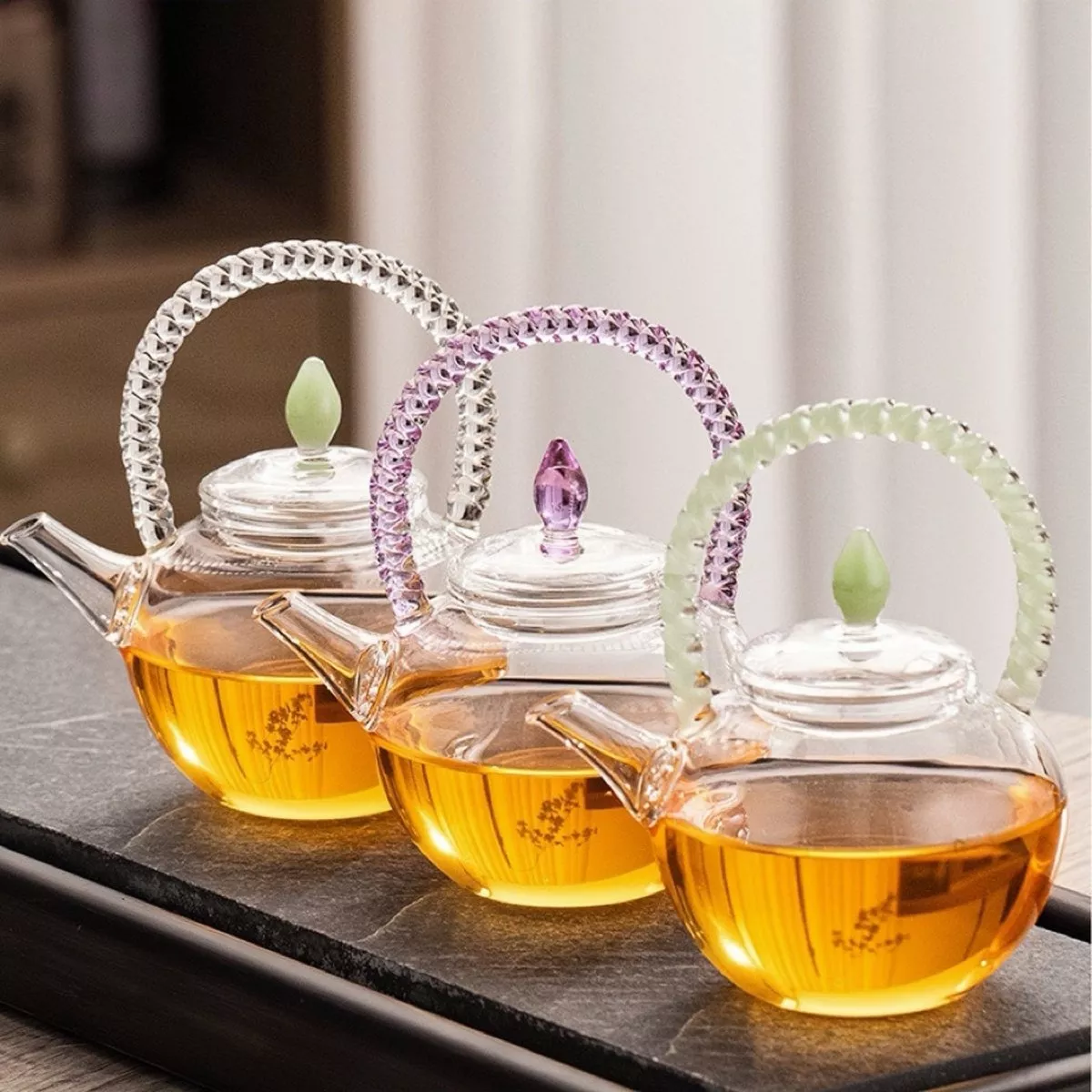 Luminous Loop Glass Small Solo Teapot 120ml