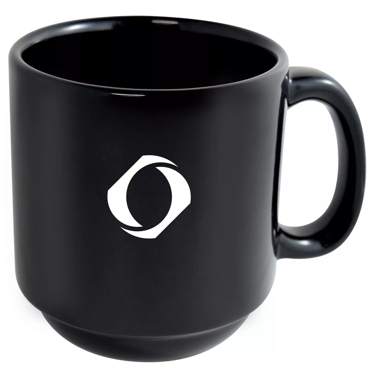 MacKenzie 12oz black stackable mug - High Fire