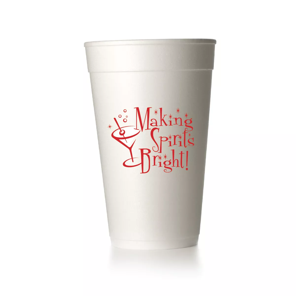 Making Spirits Bright Cups|Foam&Frost Flex|Red&Lime Green