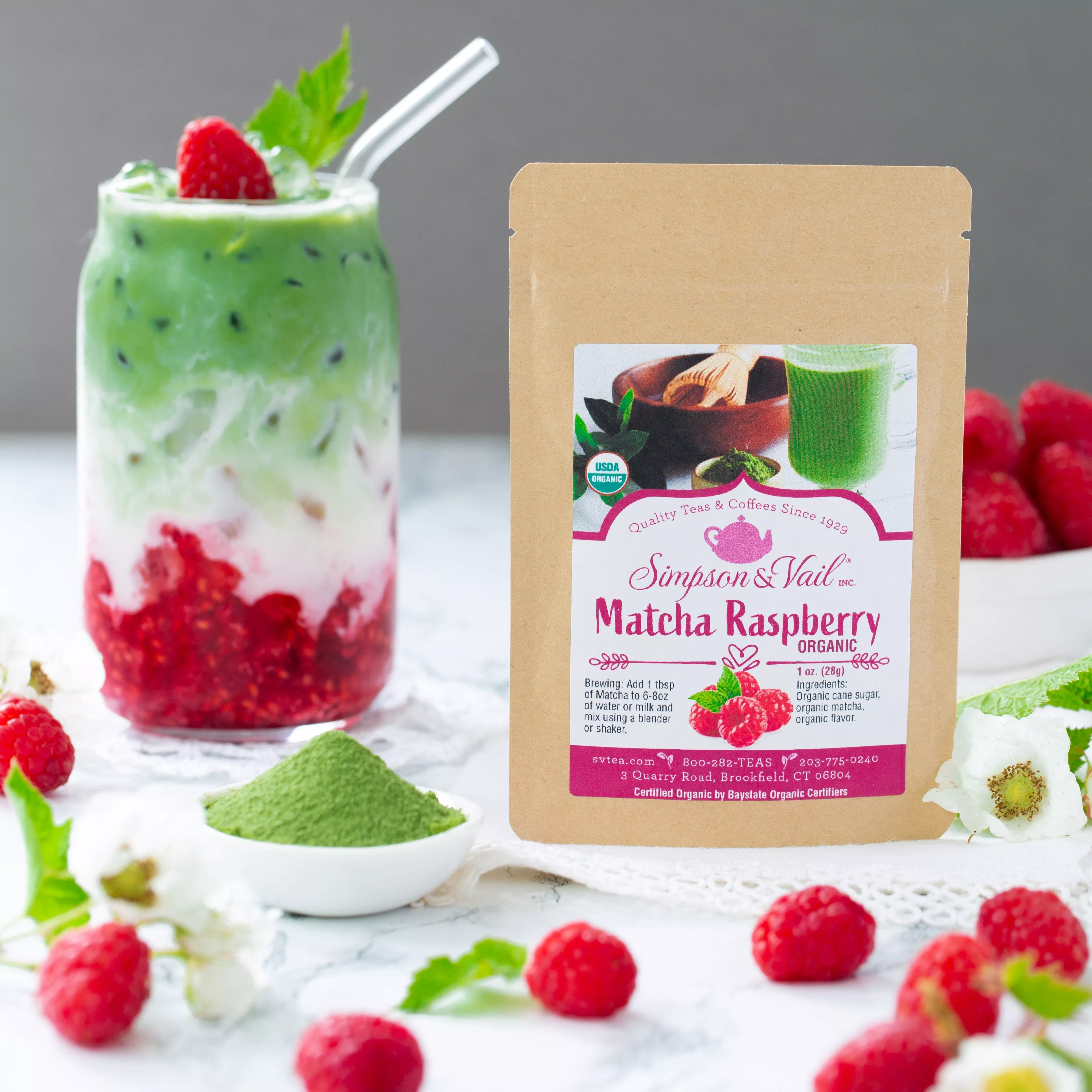 Matcha Raspberry, Organic|1 Ounce&4 Ounce