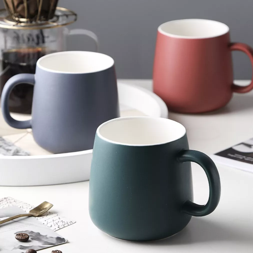Matte Finish Cup|Red&Blue Grey&Green