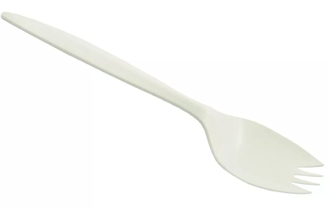 Medium Weight White Sporks|Pack of 50&Case of 1000