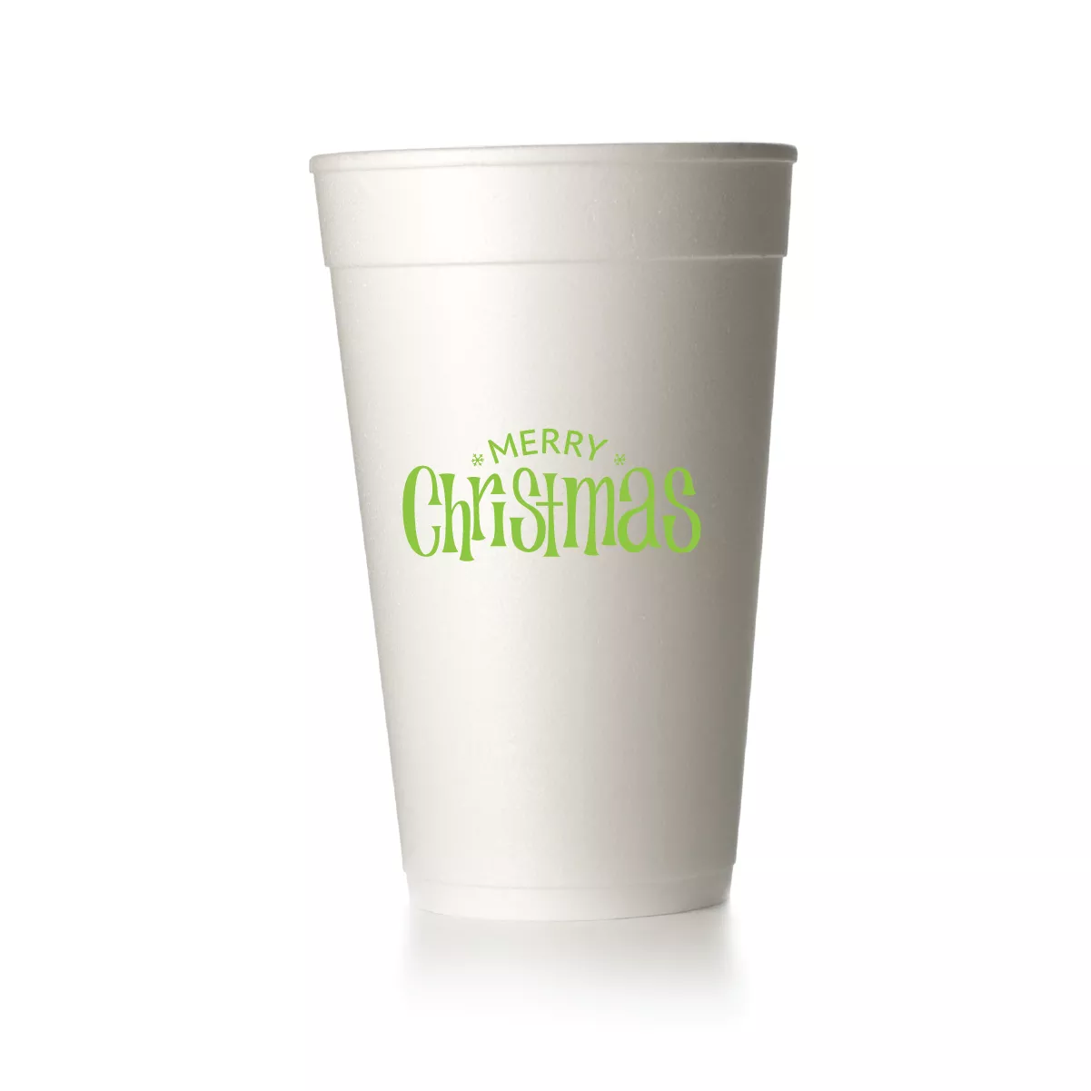 Merry Christmas Snowflake Cups
