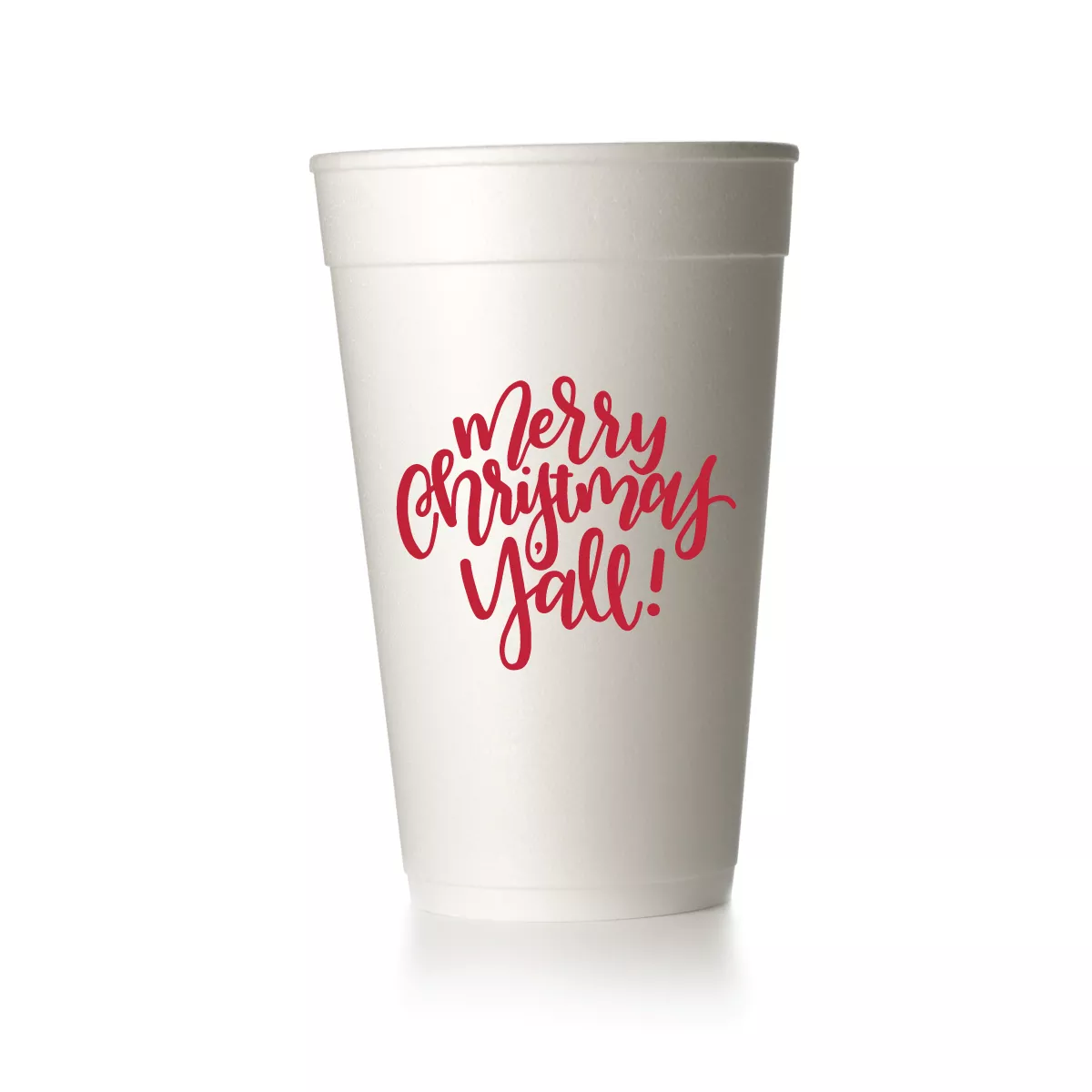 Merry Christmas Y'all Script Cups