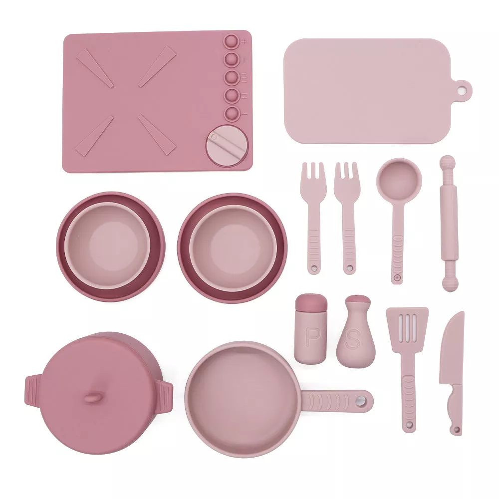 Mini Silicone Kitchen Toys|Pink&Green