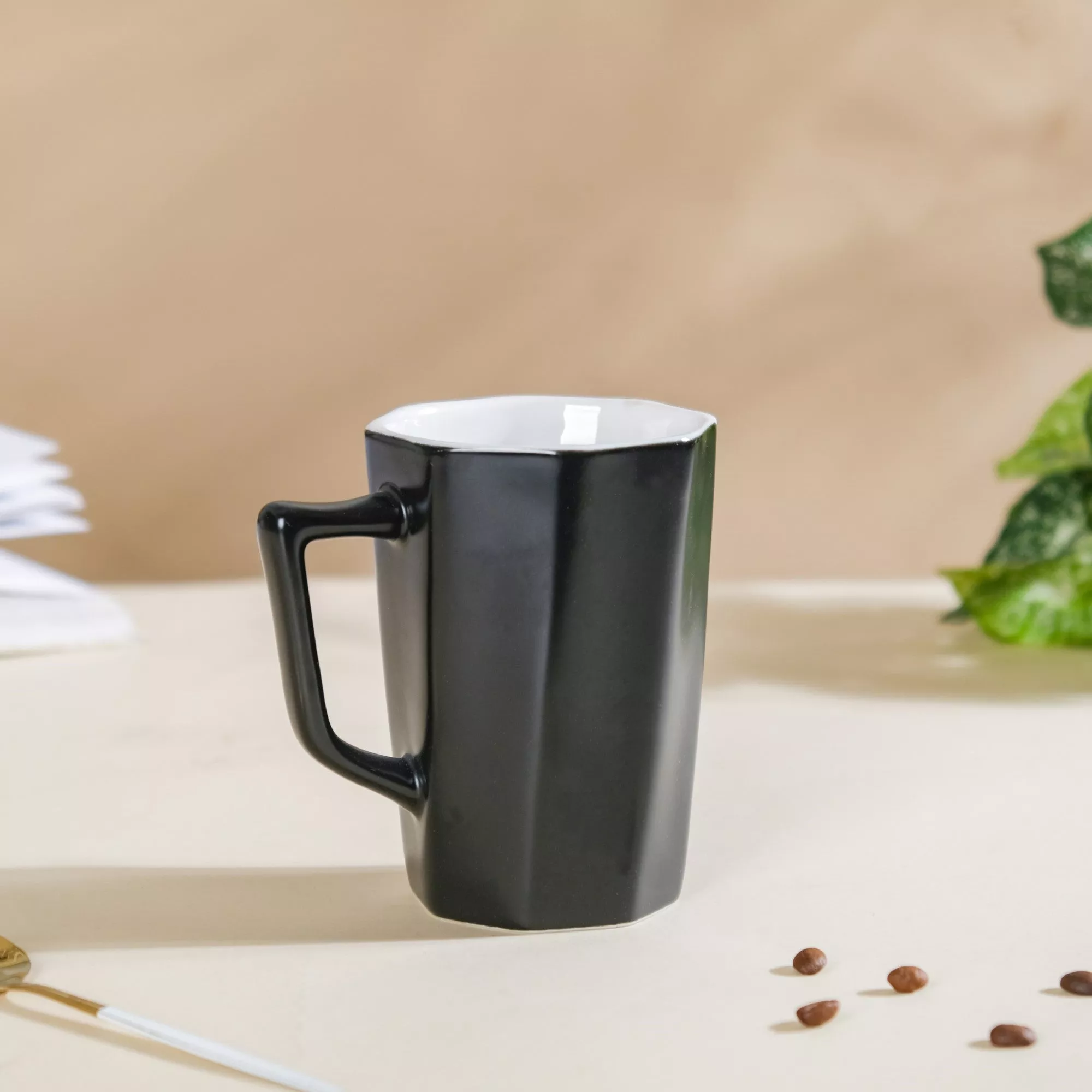 Modern Mug|Dark Green&Black&White
