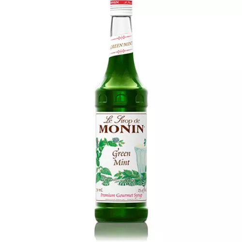 Monin Green Mint Syrup Bottle - 750ml