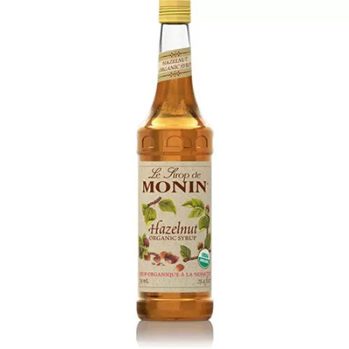 Monin Hazelnut Organic Syrup Bottle - 750ml
