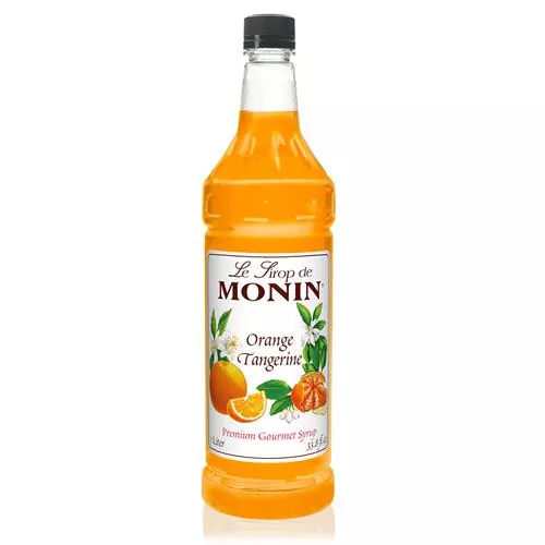 Monin Orange Tangerine Syrup Bottle - 1 Liter