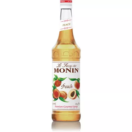 Monin Peach Syrup Bottle - 750ml