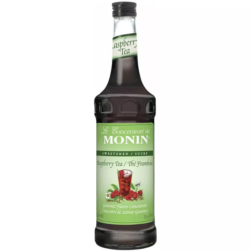 Monin Raspberry Tea Concentrate Syrup Bottle - 750ml