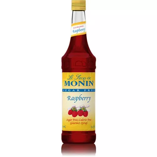 Monin Sugar Free Raspberry Syrup Bottle - 750ml