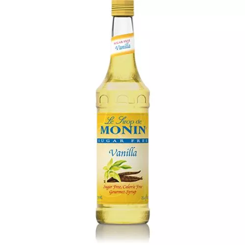 Monin Sugar Free Vanilla Syrup Bottle - 750ml