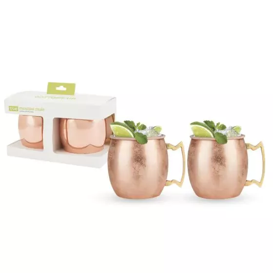 MOSCOW MULE COCKTAIL MUG 2PK COPPER SMOOTH