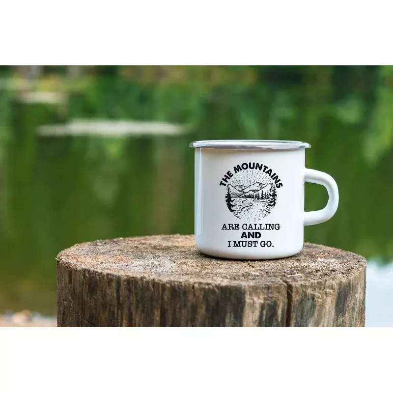 The Mountains Design Camping Coffee Mug