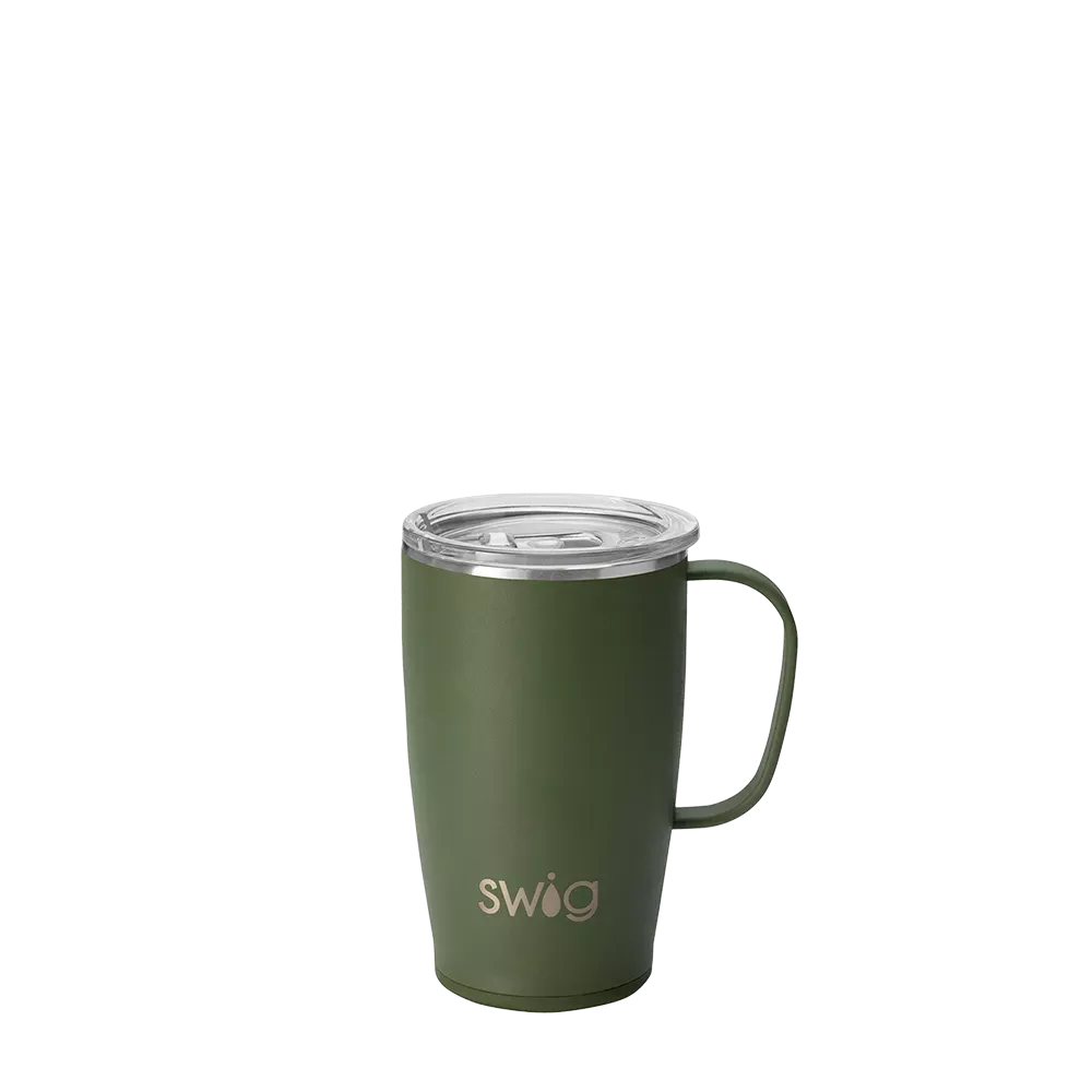 Mug | 18 oz|Olive&Crimson&Crimson