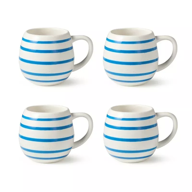Mug Set Dockside 4 Piece 20 Ounce Blue