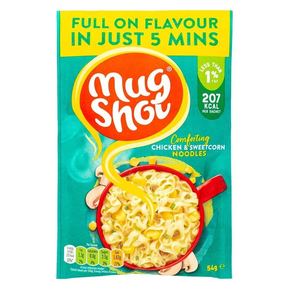 Mug Shot Noodles Chicken & Sweetcorn 68g
