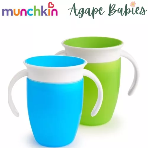 Munchkin Miracle 360 Trainer Cup (2 pack) 7oz - Blue/Green