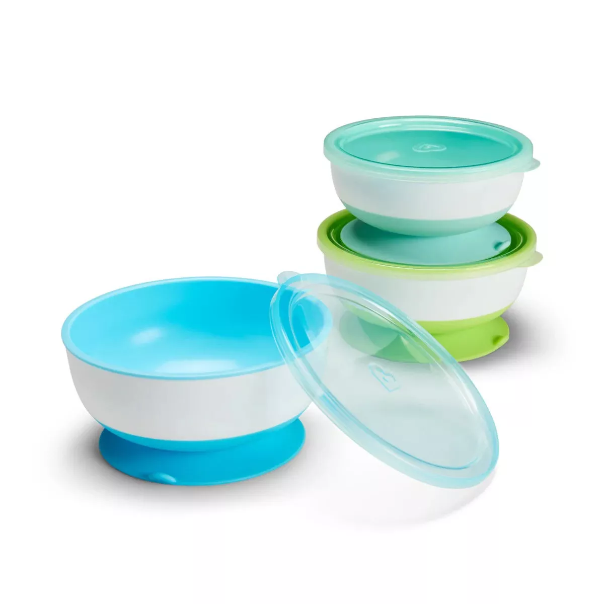 Munchkin Stay Put Suction Bowls & Lids