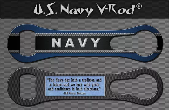 Navy - V-Rod Bottle Opener