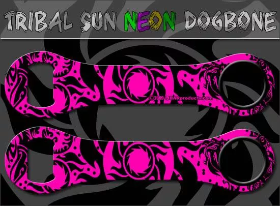 Neon Tribal Sun Dog Bone Opener