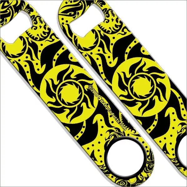 Neon Tribal Sun Speed Bottle Opener