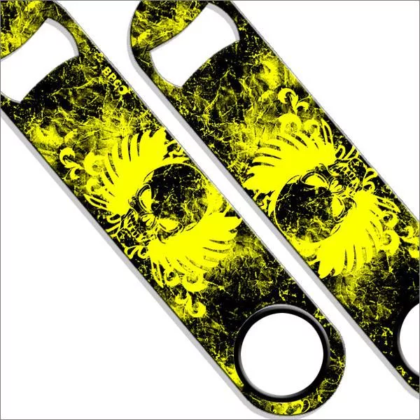 Neon Winged Skulls Speed Bottle Opener