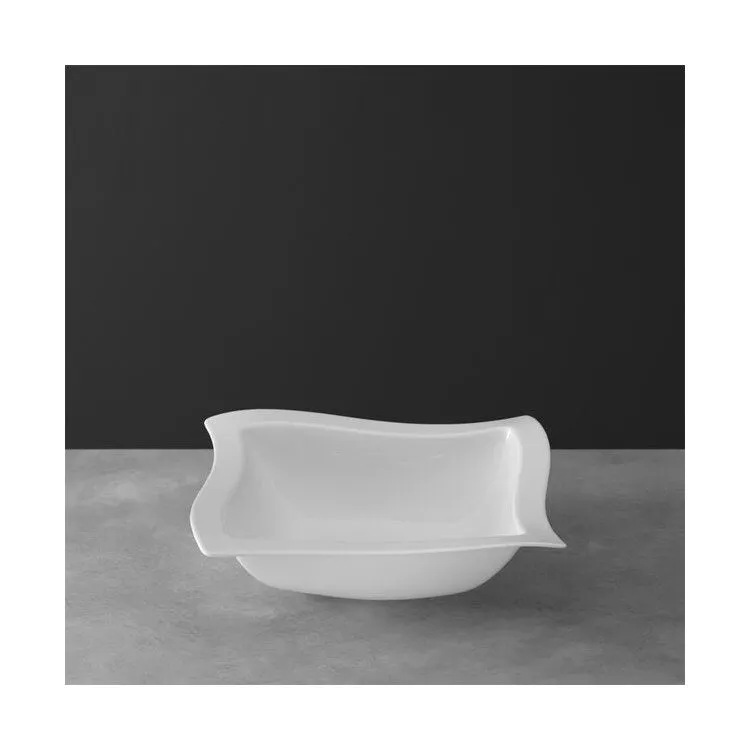 New Wave Large Square Salad Serving Bowl
