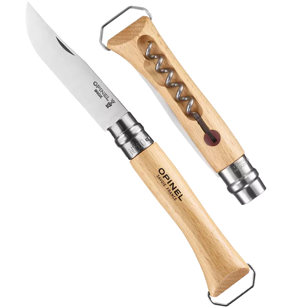 No. 10 Corkscrew Bottle Knife with Bottle Opener