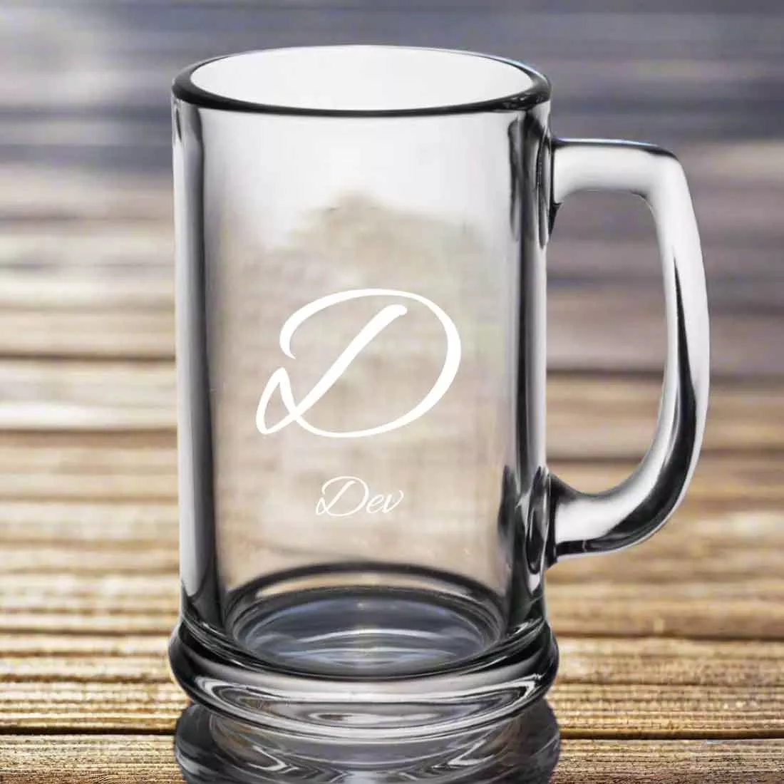 Nutcase Customized Beer Mug-Engraved Beer Cup with Initial, Name