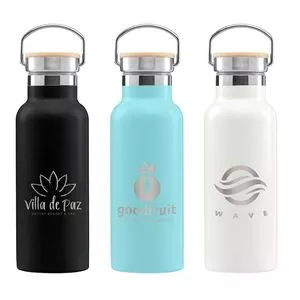 Oahu - 16 oz. Double-Wall Stainless Canteen Bottle - Laser