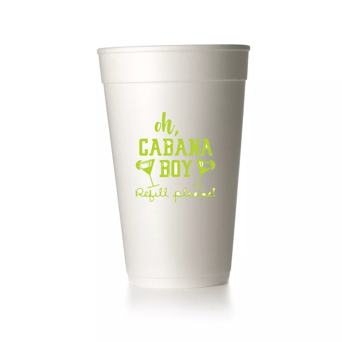Oh Cabana Boy Cups|Foam&Frost Flex